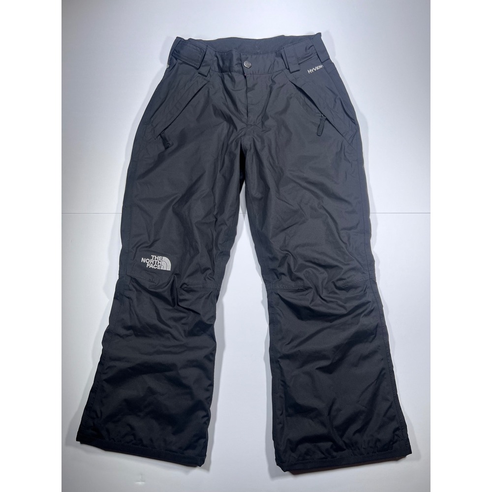 The North Face Snow Pants Girls M 10/12 Black HyVent EZ Grow Insulated Ski PNT